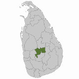 Map of Kandy, Sri Lanka